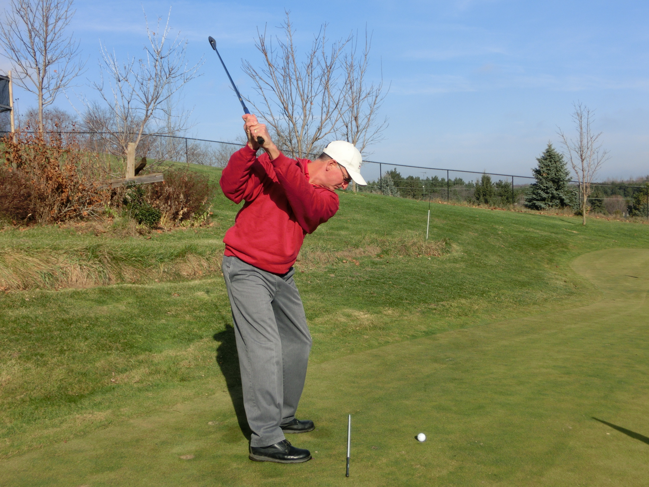 Top Of The Golf Swing Rear View Gary Kent Golf Schools